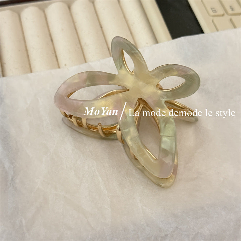 Mo Yan Butterfly Acetate Crab Hair Clip – Premium Mermaid & Pastel Colors