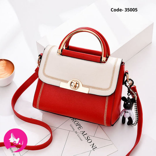 Women’s PU Dress Handbag with Lock Closure – Elegant All-Season Bag
