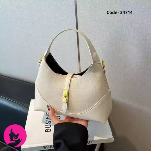Women’s PU Shoulder Bag with Zipper - All-Season Daily Handbag