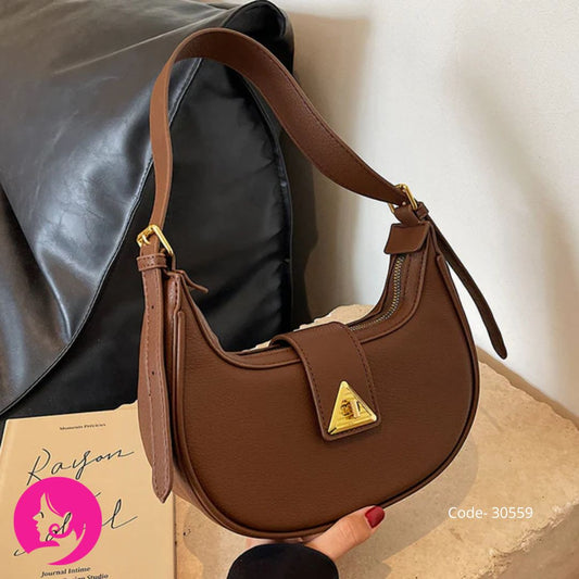 Soft PU Dumpling Shoulder Bag – Minimal Daily One-Shoulder Design