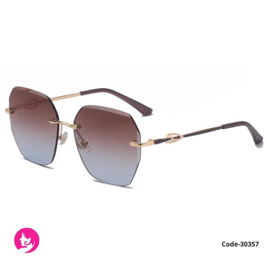 Prosperous Black Alien Frame UV400 Sunglasses – Full PC INS Style Shades (Grey Lens)