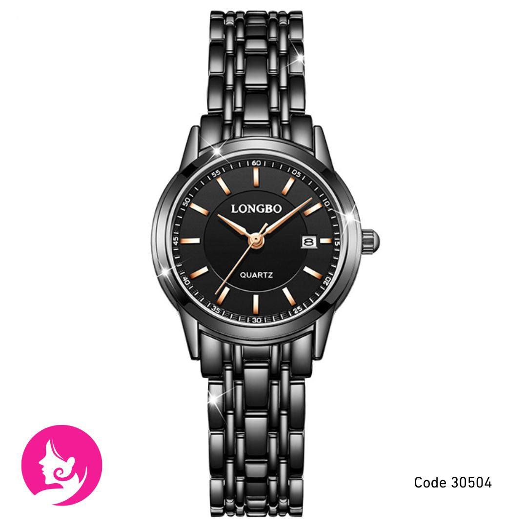 LONGBO Women's Chain Watch - Elegant Quartz with Calendar, 30M Waterproof