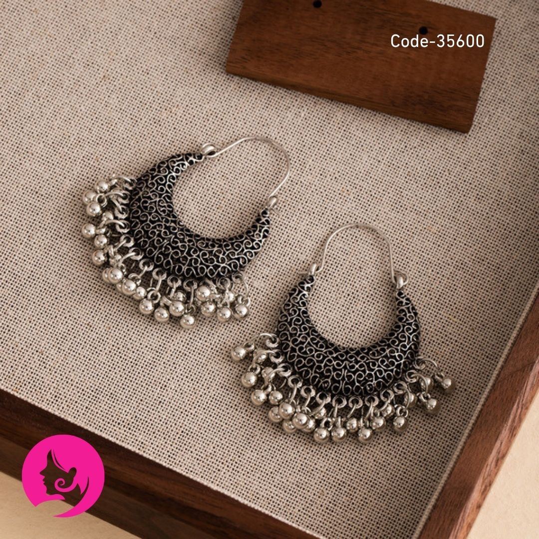 Vintage Zinc Alloy Statement Earrings | Geometric Retro Style