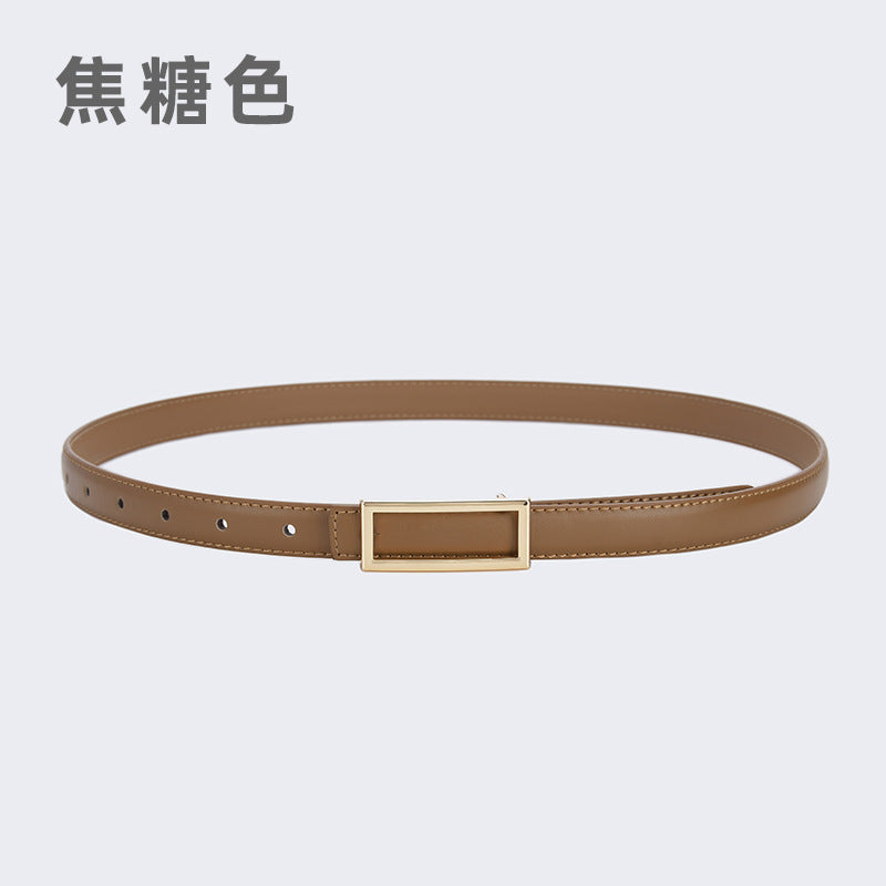 Genuine Leather Belt for Skirt & Dress | Simple Decorative Fashion Belt for women