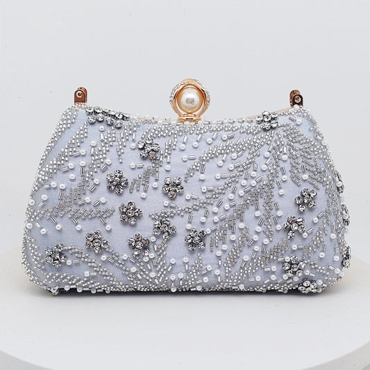Luxury Women’s Silk Small Square Bag | European Style Evening Handbag