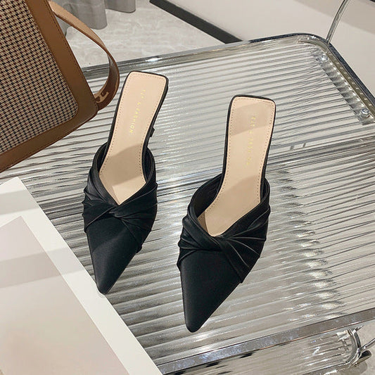 Chic Pointy Toe Heels β Elegant Off White & Black Options!