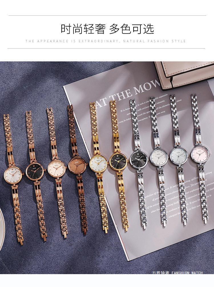 Ge Di Silver Belt Women’s Quartz Watch – 26mm White Dial, 30M Waterproof