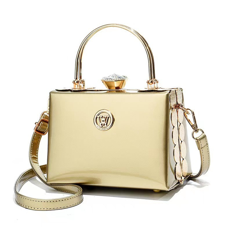 Women's Handbag with Glossy Texture, Stylish and Versatile & Crossbody Bag.
