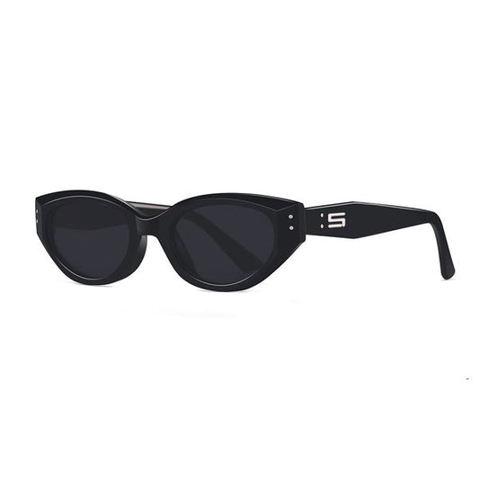 GELTOR MOANTER Black Polarized Cat-Eye Sunglasses – UV400 Street INS Style