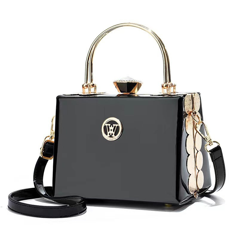 Women's Handbag with Glossy Texture, Stylish and Versatile & Crossbody Bag.