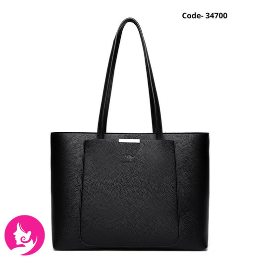 Large Women’s PU Shoulder Bag | Street Trend Zipper Handbag for Daily Use