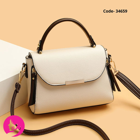 New Quality PU Leather Single Strap with Zip Closure Candy Pattern Bag