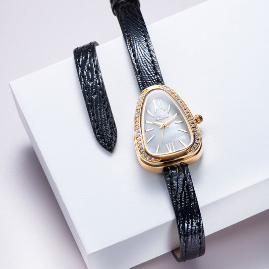 MISSFOX Snake Quartz Watch – Trendy Exaggerated Fashion Timepiece for Women