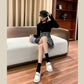 Luxury Brand Woman Loafers,Spring Autumn Leather Embossed Style  Women's Shoes
