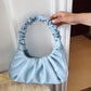 New Korean Women's Solid Color Cloud Fold Underarm & Shoulder Bag