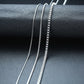 Unisex Stainless Steel Box Chain Necklace – Trendy & Durable