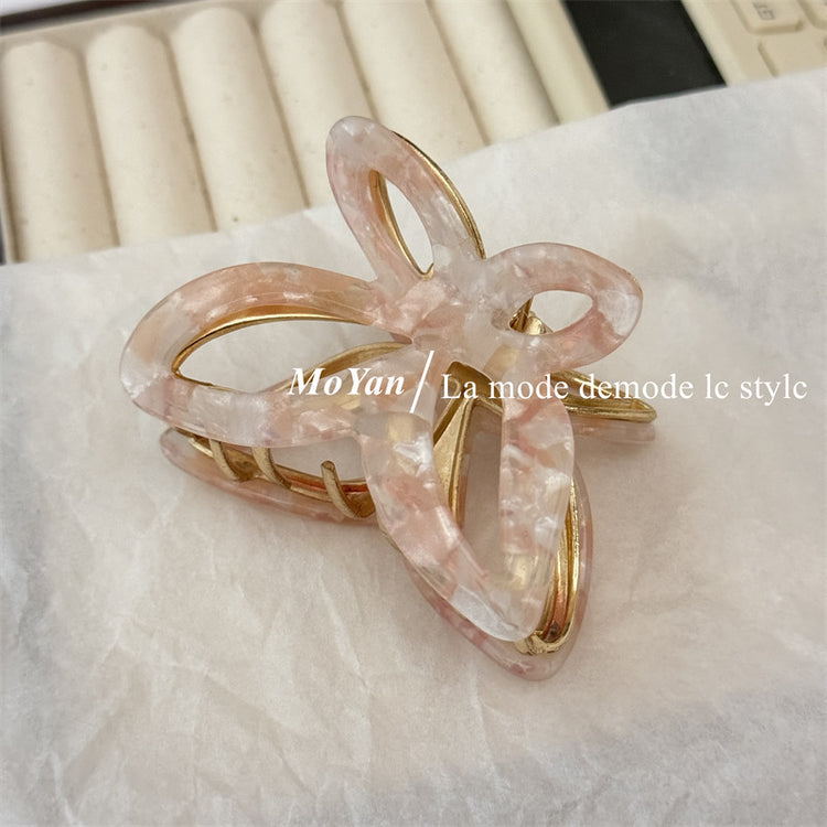 Mo Yan Butterfly Acetate Crab Hair Clip – Premium Mermaid & Pastel Colors