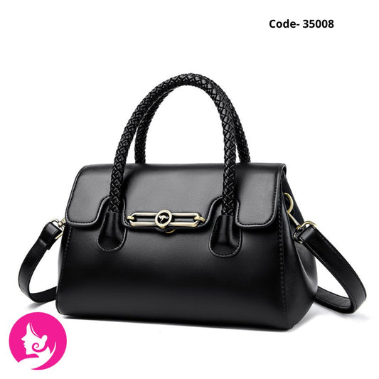 Women’s PU Frame Shoulder Bag with Zipper – Large Capacity Fashion Handbag