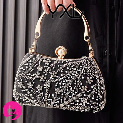 Luxury Women’s Silk Small Square Bag | European Style Evening Handbag
