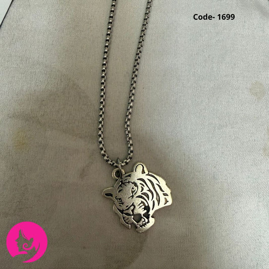 Vintage Tiger Pendant Necklace – Unisex Zinc Alloy Chain