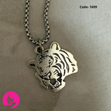 Vintage Tiger Pendant Necklace – Unisex Zinc Alloy Chain