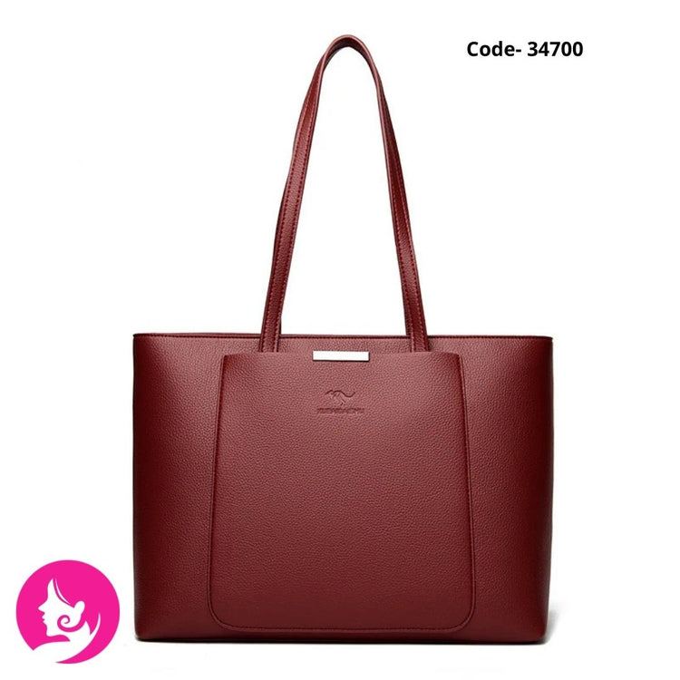 Large Women’s PU Shoulder Bag | Street Trend Zipper Handbag for Daily Use