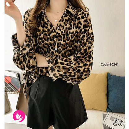 Women’s Elegant Loose Long Sleeve Blouse – Vintage Solid Casual Fashion (2025)