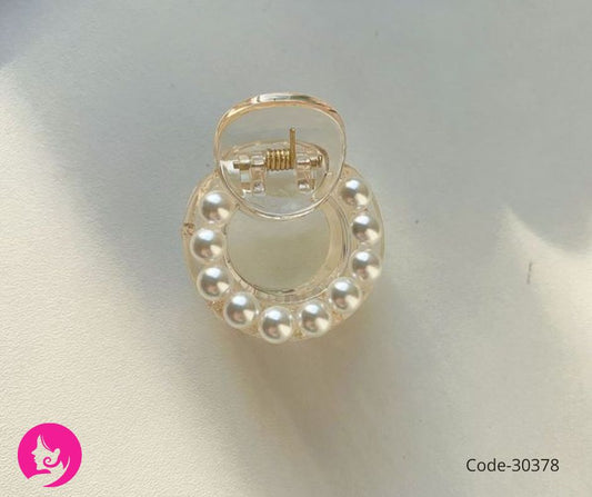 Mu Shanghua Elegant Pearl Hair Claw – Big / Small / Three Pearl Crab Pin Clip