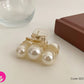 Mu Shanghua Elegant Pearl Hair Claw – Big / Small / Three Pearl Crab Pin Clip