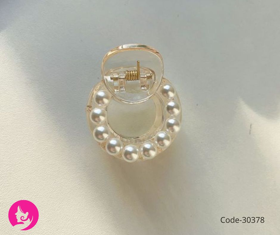 Mu Shanghua Elegant Pearl Hair Claw – Big / Small / Three Pearl Crab Pin Clip
