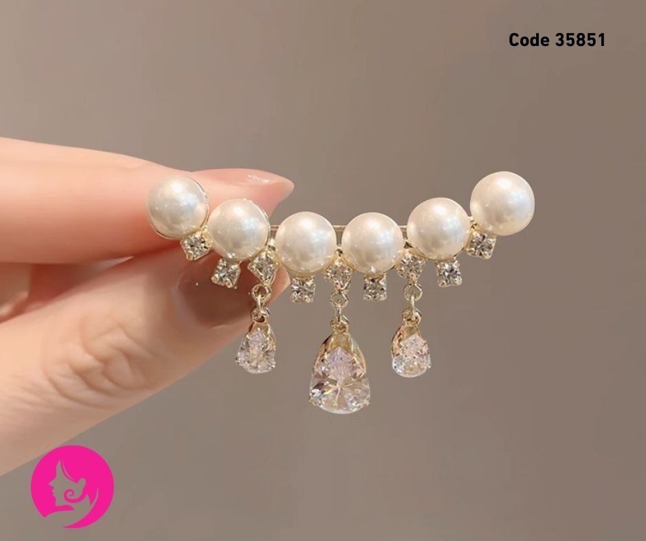 Elegant Tulip Flower Brooch Set for Women – Korean Style Floral Alloy Pin, Fashion Clothing & Scarf Accessory