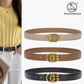 Classic GG Genuine Leather Women's Belt Versatile Decorative Jeans Belt New Style Cowhide Design for Internet Celebrity