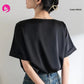 Silky Satin Neck Women’s Top