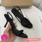French High Heels for Women, Slimming and Versatile Stiletto Heel Strappy Sandals