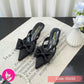 French Baotou Half Female Spring Women's Pointy Muller High Heels Small slippers