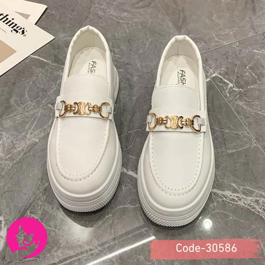 Luxury Brand Woman Loafers Women's Spring Autumn Leather Embossed Thick Sole Round Toe Retro British Style Slip-On Women's Shoes