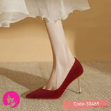 Red High Heels for Women – 8cm Elegant Party & Office Wear Shoes