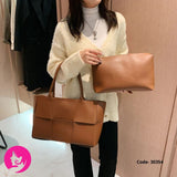 New Fashion Weaving Women's Bag Compartments Wide Braided Handmade Bag