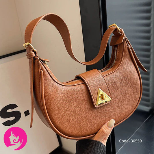 Soft PU Dumpling Shoulder Bag – Minimal Daily One-Shoulder Design