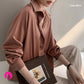 Women’s Loose White Long Sleeve Shirt