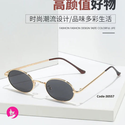 Vintage Gold-Framed Sunglasses – UV400 Protection, Chic Retro Style