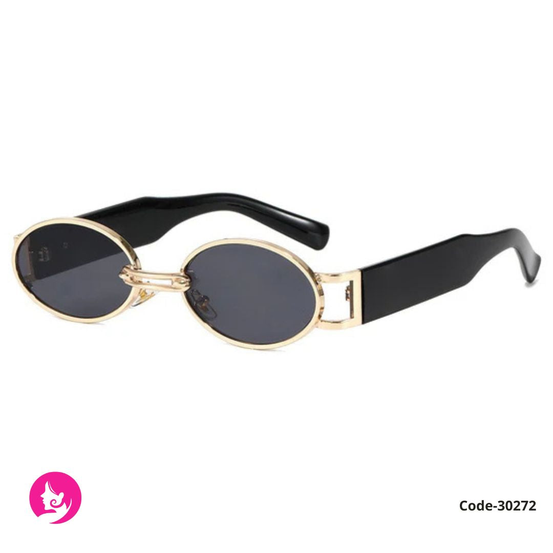 Hip-Hop Influencer Sunglasses UV400 – Black & Brown Personality Shades