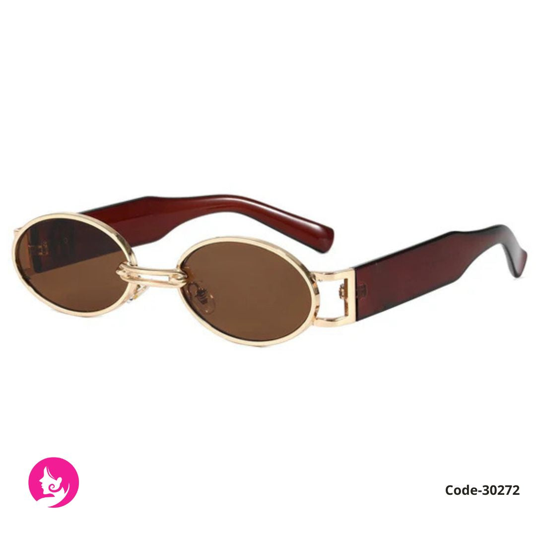 Hip-Hop Influencer Sunglasses UV400 – Black & Brown Personality Shades