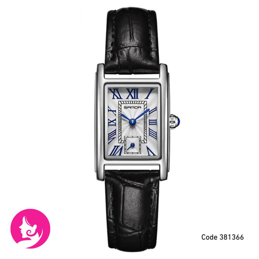 Women’s Stainless Steel Square Quartz Watch – Simple Analog Fashion Timepiece