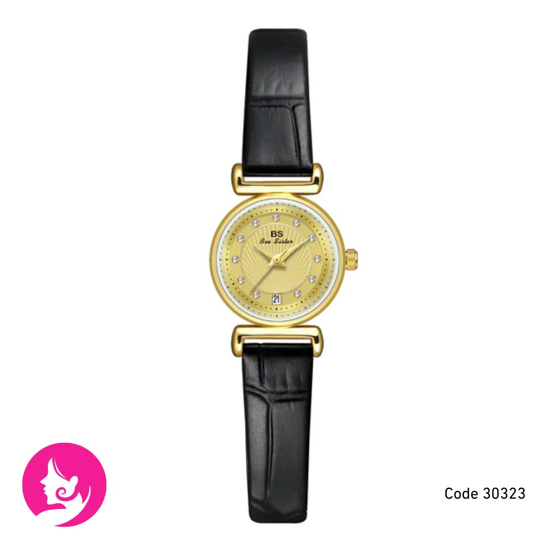 Women’s Small Dial Quartz Watch – Elegant PU Strap Classic Timepiece