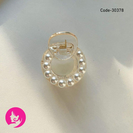 Mu Shanghua Elegant Pearl Hair Claw – Big / Small / Three Pearl Crab Pin Clip