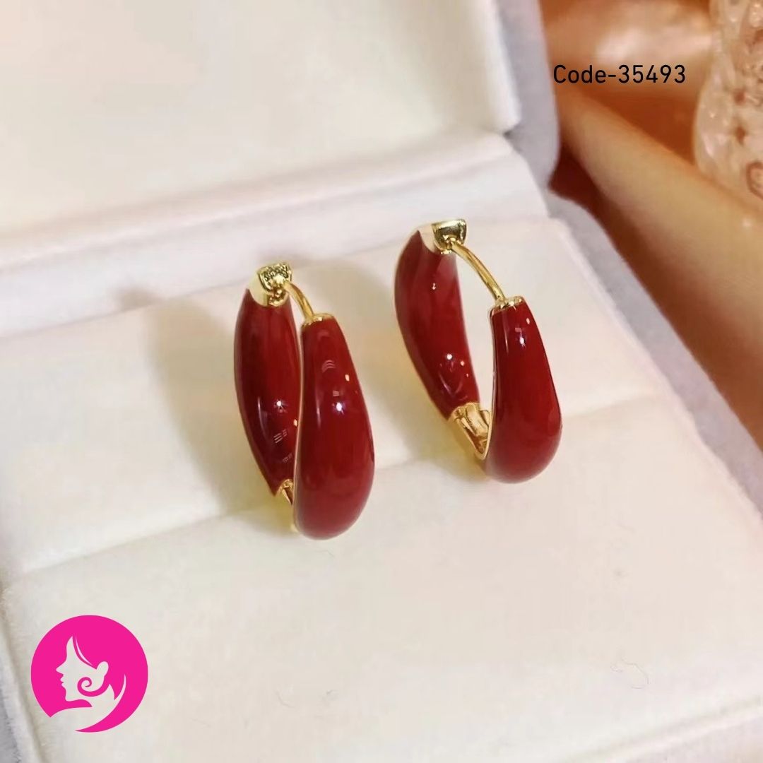 European Style U-Shaped Geometric Alloy Earrings for Women