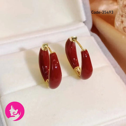 European Style U-Shaped Geometric Alloy Earrings for Women