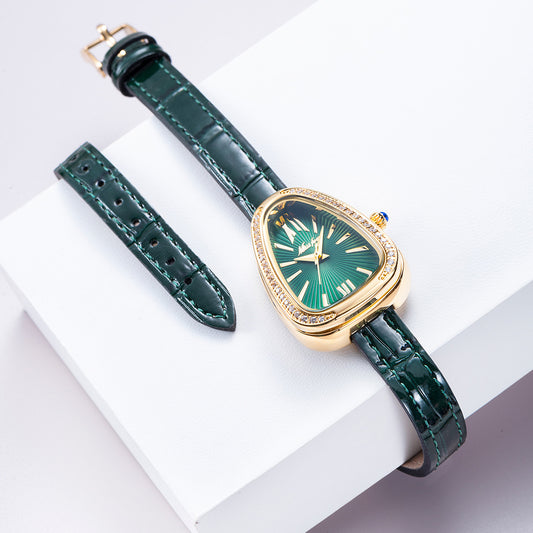 MISSFOX Snake Quartz Watch – Trendy Exaggerated Fashion Timepiece for Women