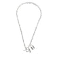 Craft Wolf Stainless Steel Lock Pendant Necklace